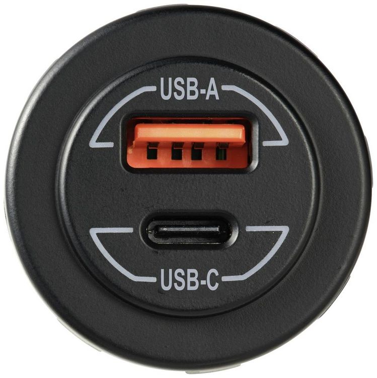 Produktbild: VOLTCRAFT Power-Delivery USB-Einbausteckdose Kfz 60W 12/24V