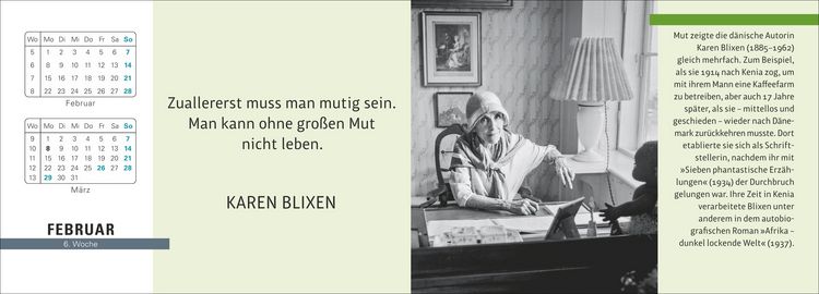 Produktbild: Der literarische Premium-Tischplaner 2027 - Wochenkalender mit Zitaten und Biografien ausgew&auml;hlter Autorinnen und Autoren