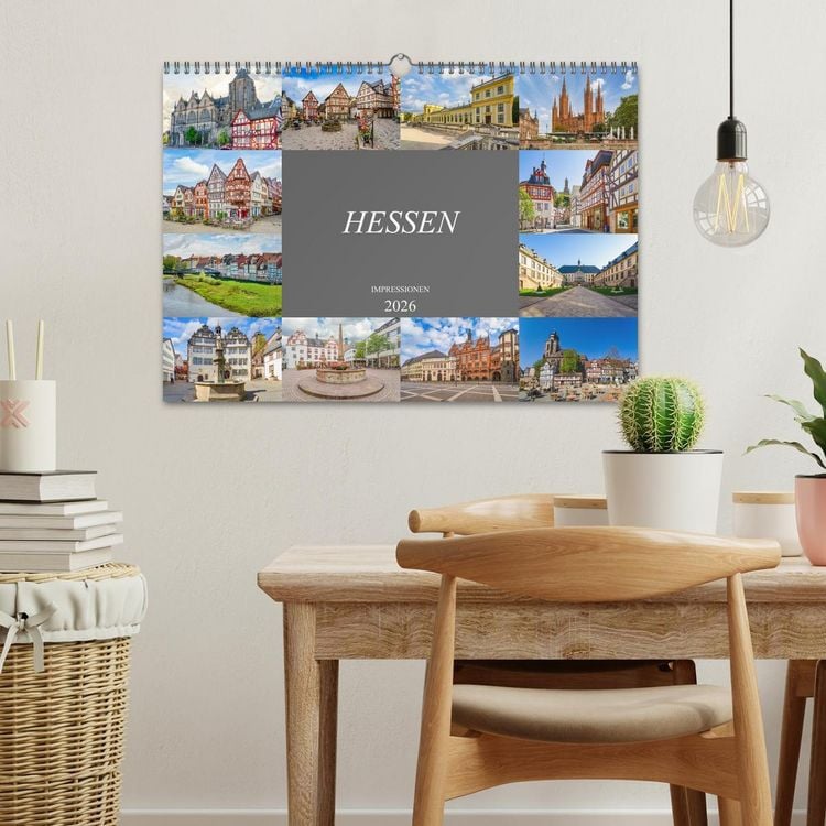 Produktbild: Hessen Impressionen (Wandkalender 2026 DIN A3 quer), CALVENDO Monatskalender