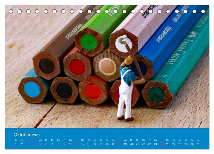 Produktbild: Neue Miniaturen - Klein ganz gro&szlig; 2.0 (Tischkalender 2026 DIN A5 quer), CALVENDO Monatskalender