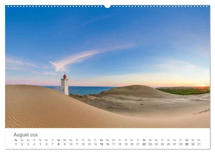 Produktbild: D&auml;nemark - Land im Licht (Wandkalender 2026 DIN A2 quer), CALVENDO Monatskalender
