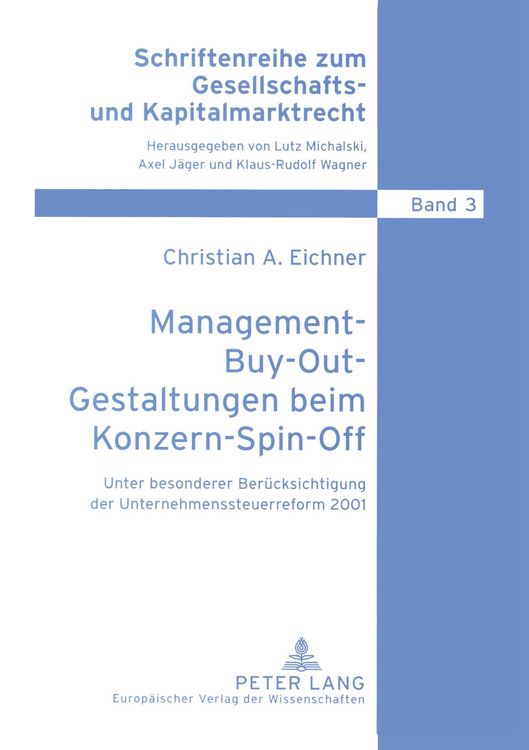 Produktbild: Management-Buy-Out-Gestaltungen beim Konzern-Spin-Off