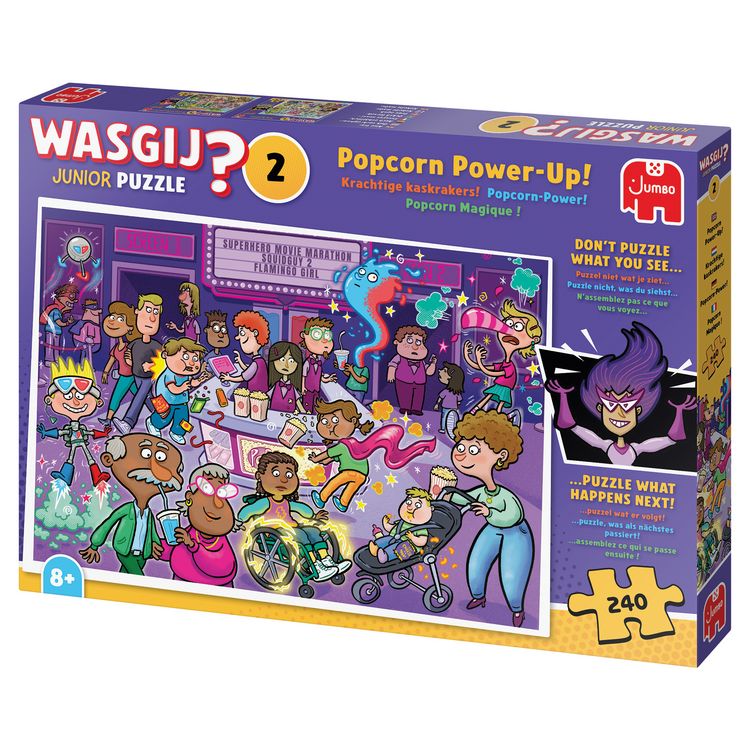 Produktbild: Wasgij Junior 2 - Popcorn-Power! (Puzzle 240 Teile)
