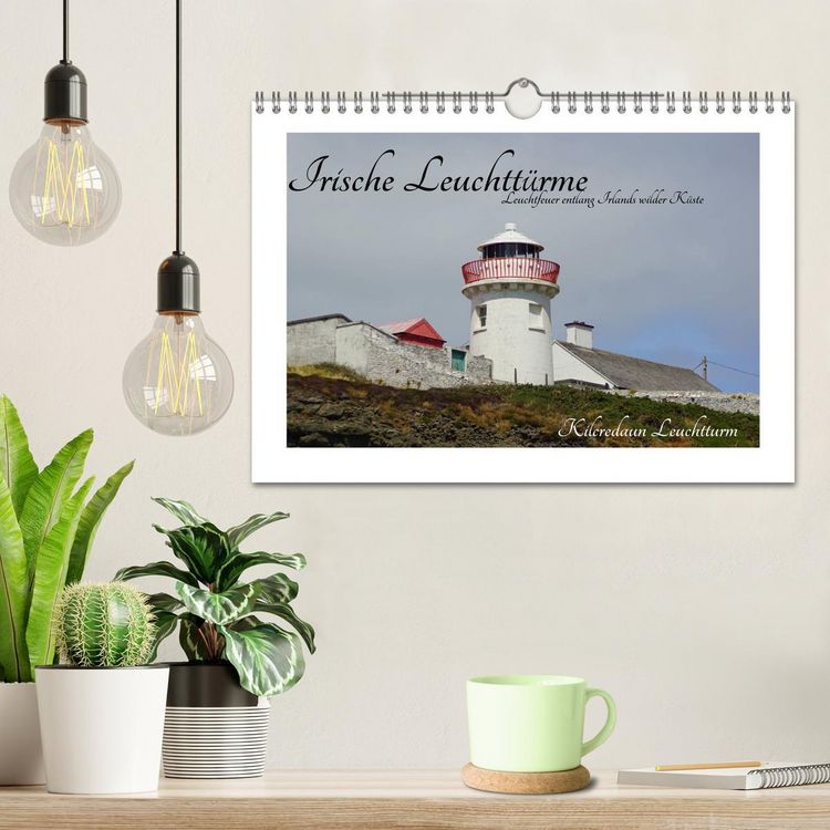 Produktbild: Irische Leuchtt&uuml;rme - Leuchtfeuer entlang Irlands wilder K&uuml;ste (Wandkalender 2026 DIN A4 quer), CALVENDO Monatskalender