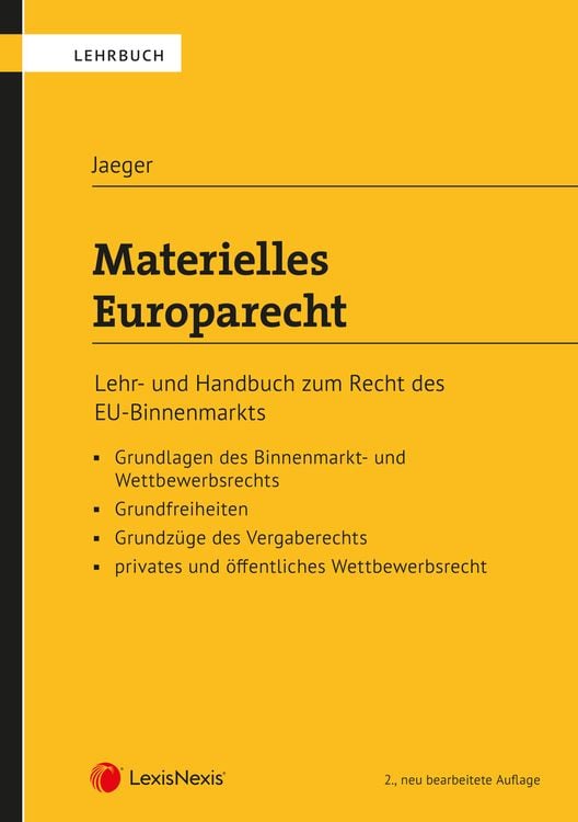 Bild vom Artikel Materielles Europarecht vom Autor Thomas Jaeger