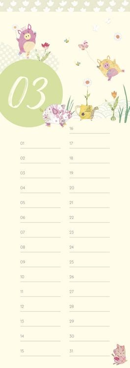 Produktbild: GreenLine Geburtstagskalender Turnowsky 14,85x42