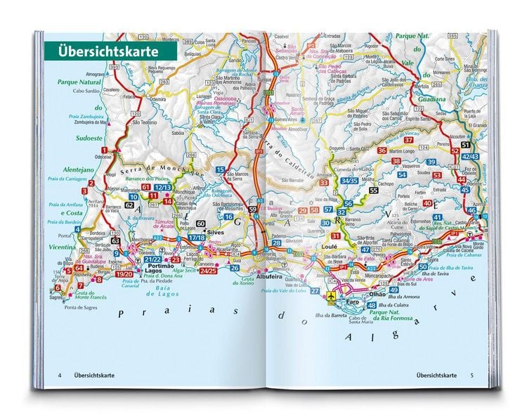Produktbild: KOMPASS Wanderf&uuml;hrer Algarve mit Fernwanderweg Via Algarviana, 64 Touren / Etappen mit Extra-Tourenkarte