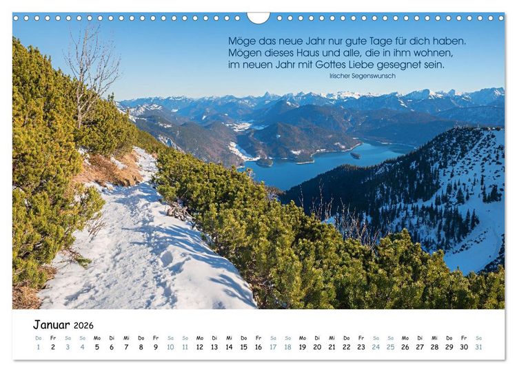 Produktbild: Christliche Bildpoesie 2026 (Wandkalender 2026 DIN A3 quer), CALVENDO Monatskalender