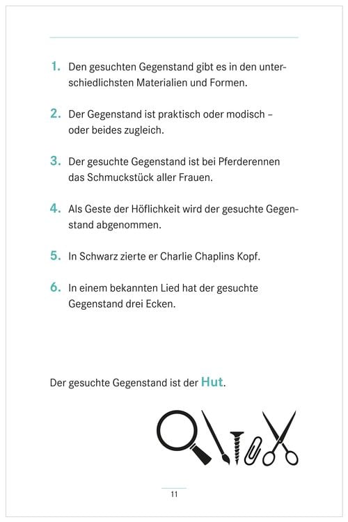 Produktbild: Umschreibungen Gegenstände. Gedächtnistraining und Rate-Spiel für Senioren. Auch mit Demenz.