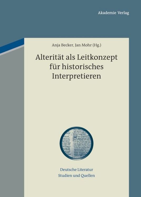 Produktbild: Alterit&auml;t als Leitkonzept f&uuml;r historisches Interpretieren