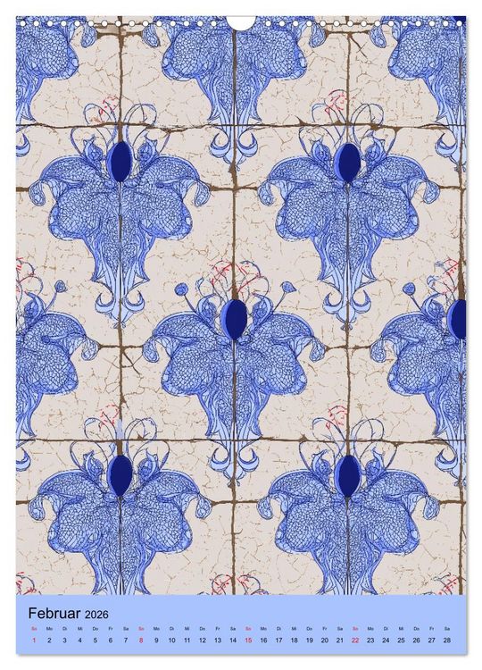 Produktbild: Portugiesischer Fliesen - Azulejos f&uuml;r Fliesenleger, Kunst- und Portugal-Liebhaber (Wandkalender 2026 DIN A3 hoch), CALVENDO Monatskalender
