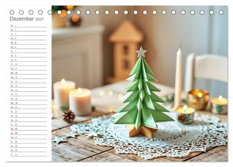 Produktbild: Papiertr&auml;ume - Die kreative Welt der Papierkunst (Tischkalender 2027 DIN A5 quer), CALVENDO Monatskalender