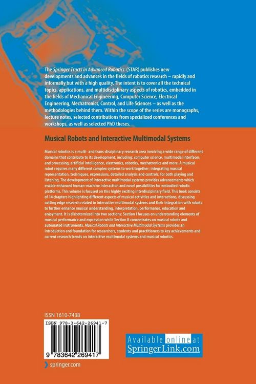Produktbild: Musical Robots and Interactive Multimodal Systems