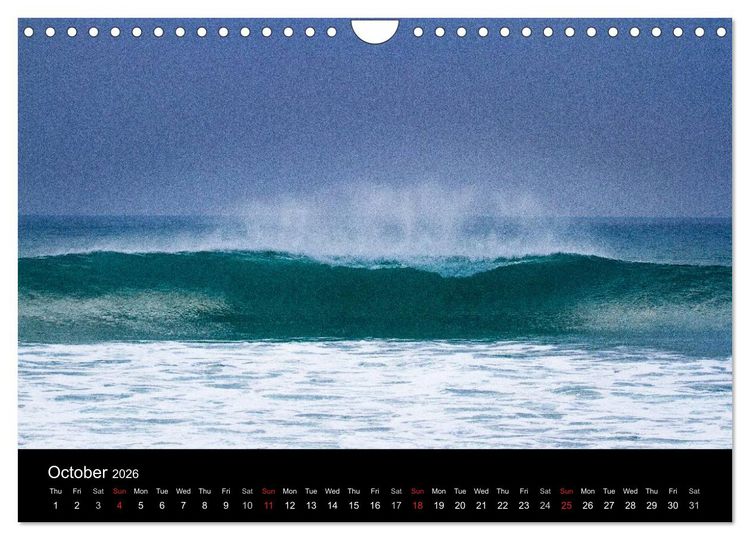 Produktbild: Waves in Cornwall (Wall Calendar 2026 DIN A4 landscape), CALVENDO 12 Month Wall Calendar