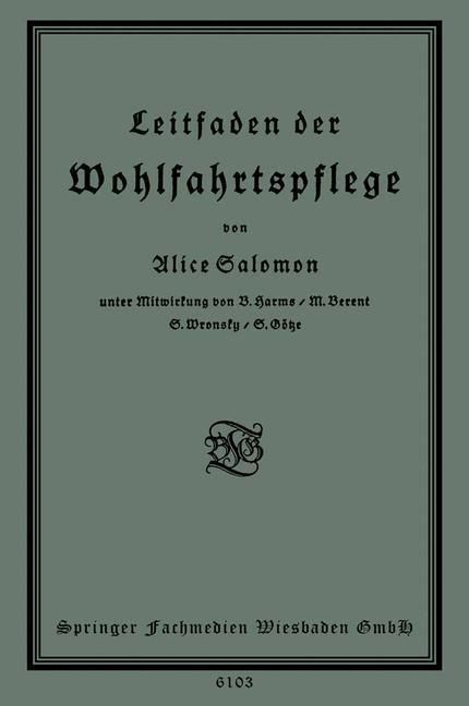 Produktbild: Leitfaden der Wohlfahrtspflege
