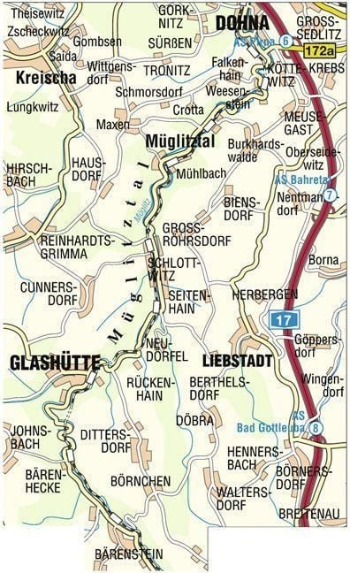 Produktbild: M&uuml;glitztal. Liebstadt und Umgebung 1:20 000