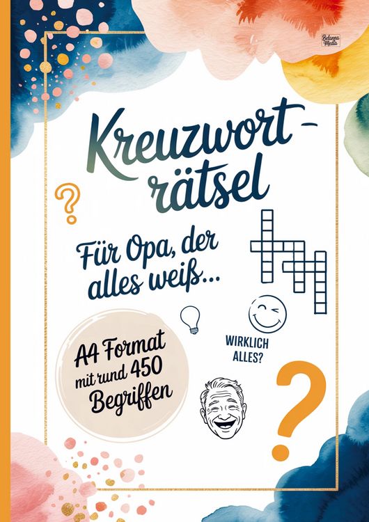 Produktbild: Kreuzwortr&auml;tsel f&uuml;r Opa, der alles wei&szlig; ...