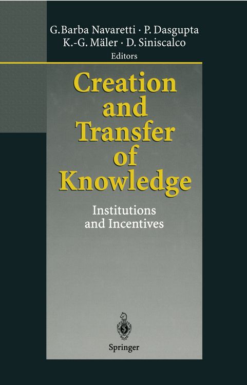 Produktbild: Creation and Transfer of Knowledge