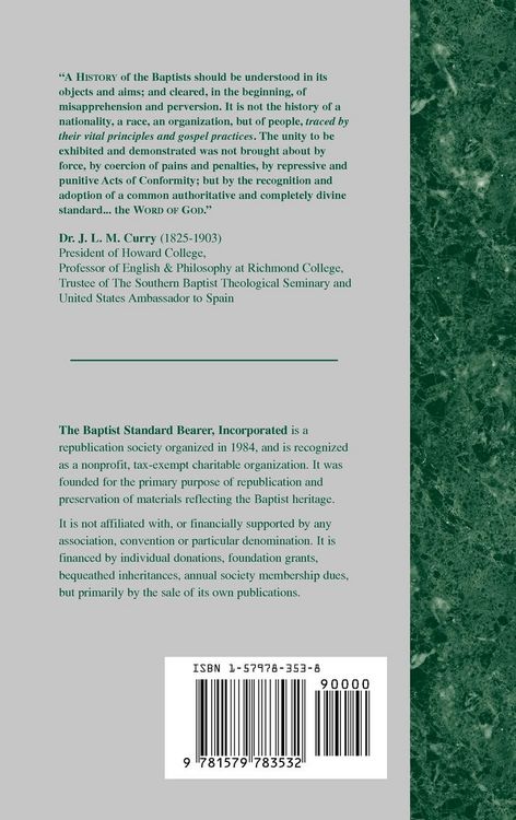 Produktbild: A History of the Baptists - Vol. 1
