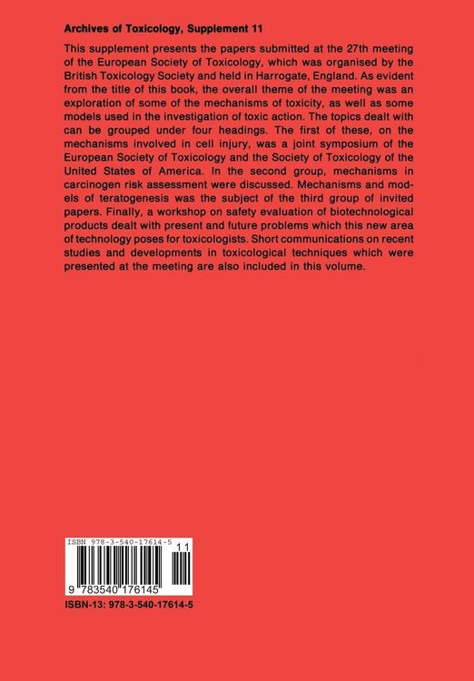 Produktbild: Mechanisms and Models in Toxicology