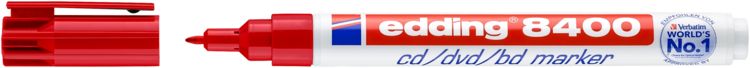 Produktbild: edding 8400 CD-DVD-BD Marker rot