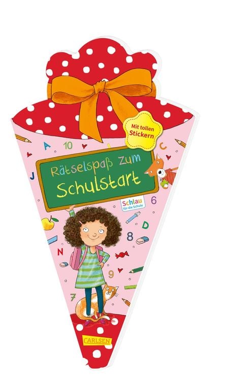 Bild vom Artikel Schlau für die Schule: Rätselspaß zum Schulstart mit Stickern (Schultüte 2023 rosa) vom Autor Caroline Fuchs