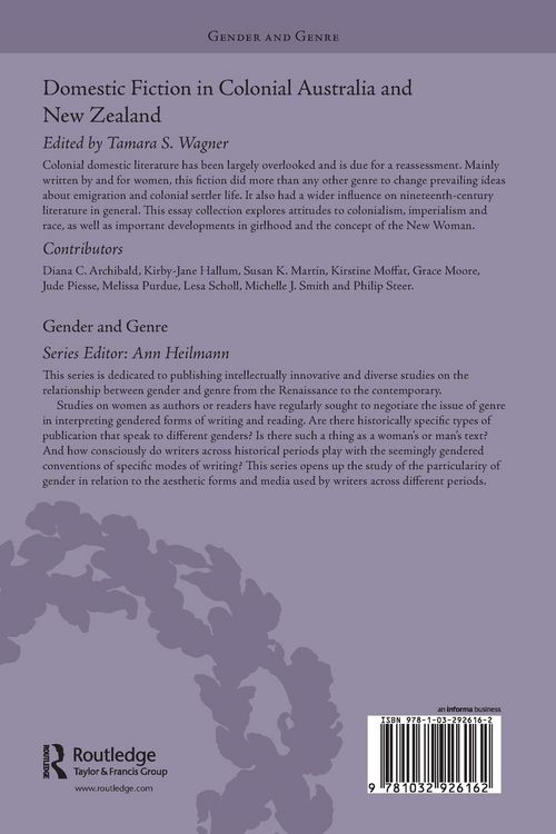 Produktbild: Domestic Fiction in Colonial Australia and New Zealand