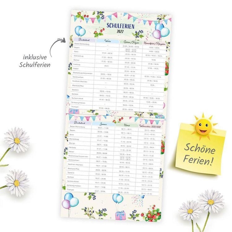 Produktbild: TR&Ouml;TSCH - Brosch&uuml;renkalender Familienplaner 2027