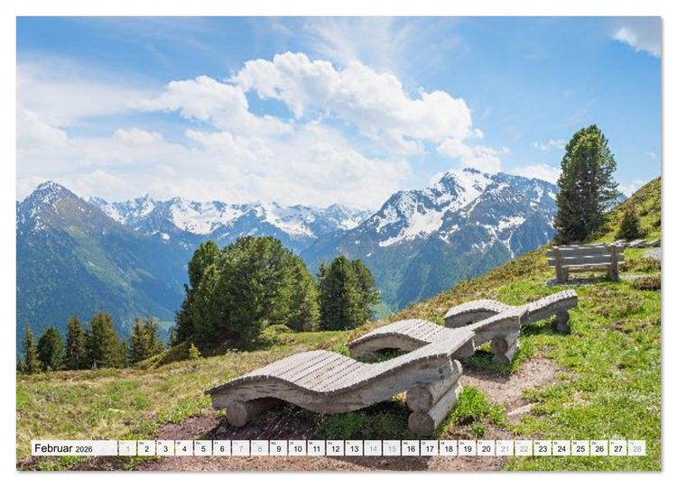 Produktbild: Zillertal - Bergidylle rund um Mayrhofen 2026 (Wandkalender 2026 DIN A3 quer), CALVENDO Monatskalender