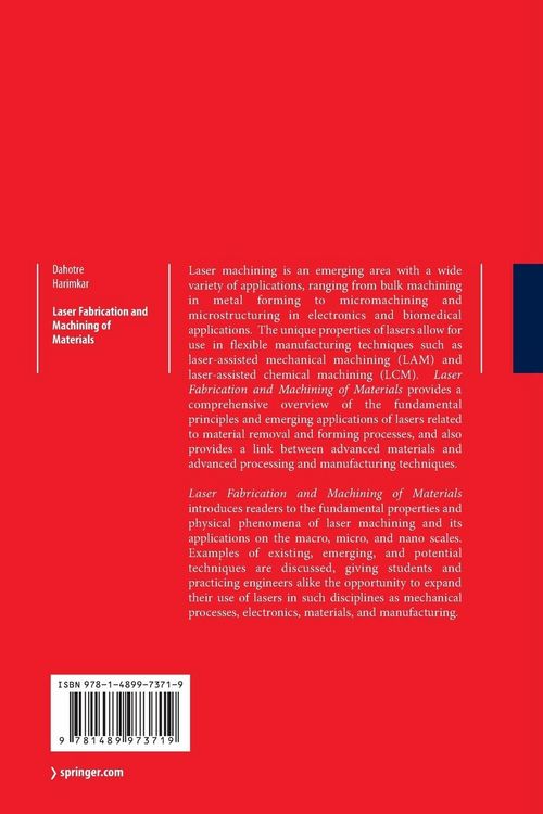 Produktbild: Laser Fabrication and Machining of Materials