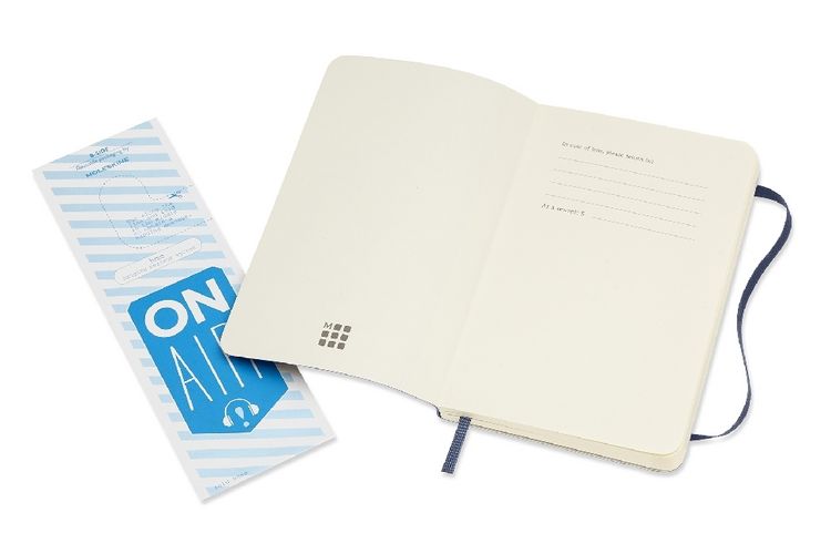 Produktbild: MOLESKINE NOTIZBUCH P/A6, BLANKO, SOFT COVER, SAPHIR