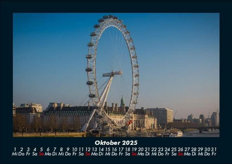 Produktbild: London 2025 Fotokalender DIN A5