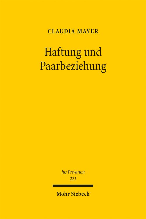 Produktbild: Haftung und Paarbeziehung