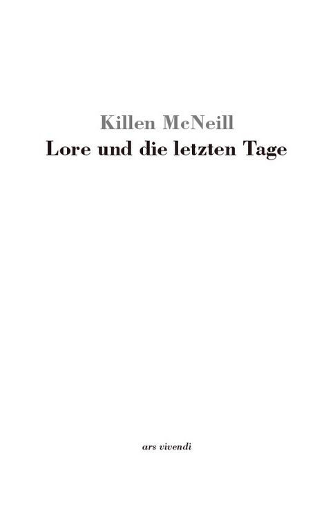 Produktbild: Lore und die letzten Tage