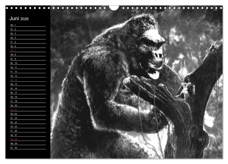 Produktbild: Kultfilme - schwarz-wei&szlig;e Klassiker (Wandkalender 2026 DIN A3 quer), CALVENDO Monatskalender
