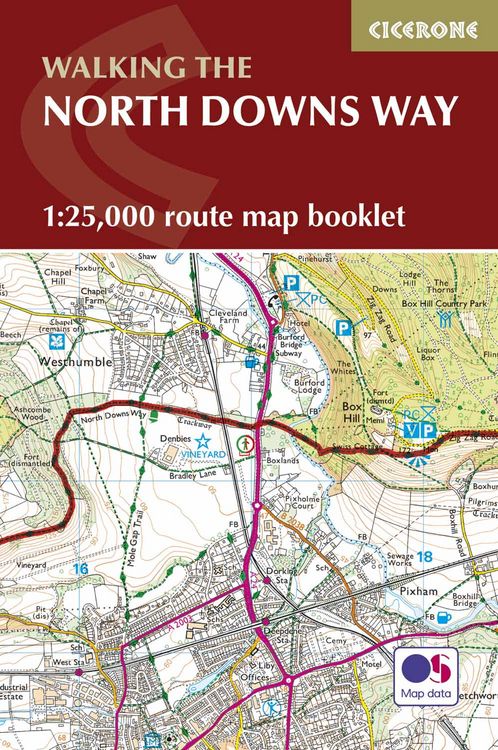 Produktbild: North Downs Way Map Booklet