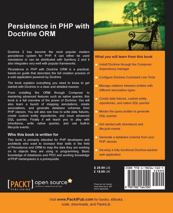 Produktbild: Persistence in PHP with the Doctrine Orm