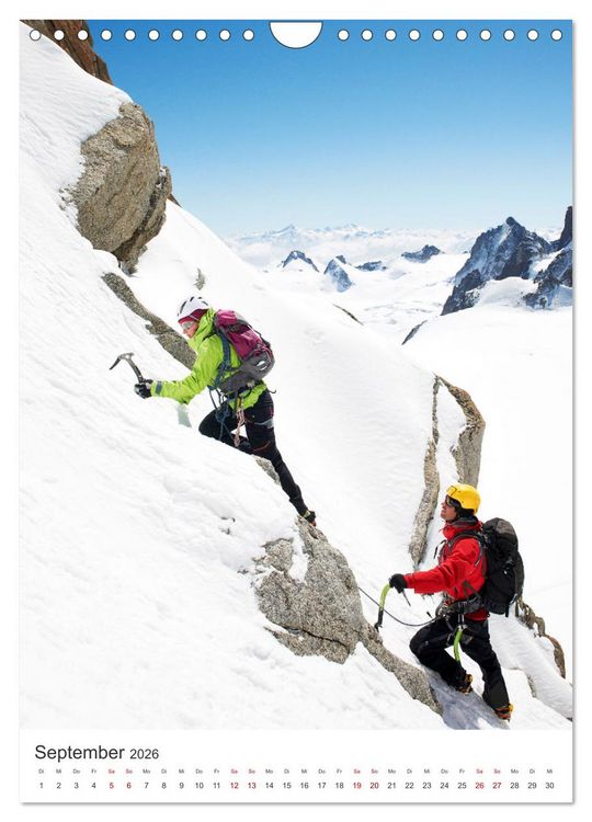 Produktbild: Klettern - Die Berge rufen. (Wandkalender 2026 DIN A4 hoch), CALVENDO Monatskalender