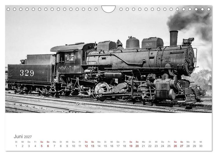 Produktbild: US-Dampflokomotiven (Wandkalender 2027 DIN A4 quer), CALVENDO Monatskalender
