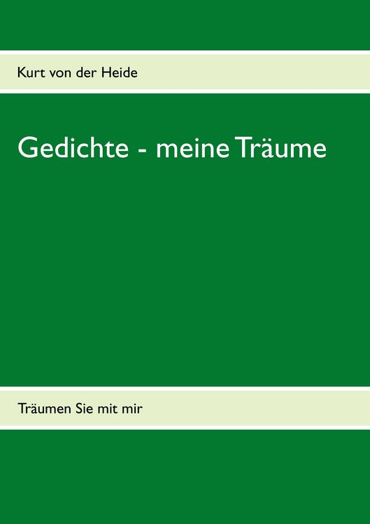 Produktbild: Gedichte - meine Tr&auml;ume