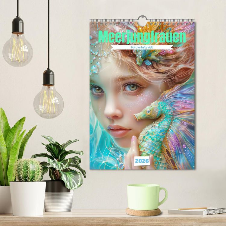 Produktbild: Meerjungfrauen - M&auml;rchenhafte Welt (Wandkalender 2026 DIN A4 hoch), CALVENDO Monatskalender