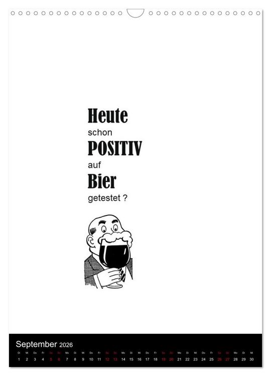 Produktbild: SPRUCH-Beutel voller Spr&uuml;che rund ums TRINKEN (Wandkalender 2026 DIN A3 hoch), CALVENDO Monatskalender