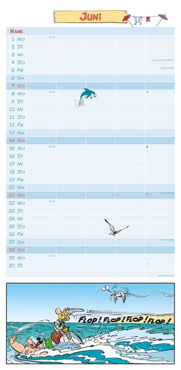 Produktbild: Asterix 2026 Familienplaner - Familien-Timer - Termin-Planer - Kids - Kinder-Kalender - Familien-Kalender - 22x45