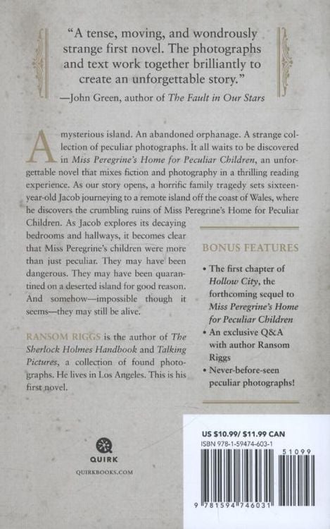Produktbild: Miss Peregrine's Home for Peculiar Children