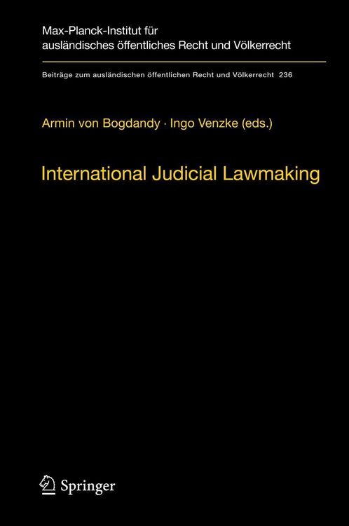 Produktbild: International Judicial Lawmaking