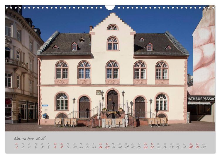 Produktbild: Wiesbaden Die Kurstadt im Rheingau (Wandkalender 2026 DIN A3 quer), CALVENDO Monatskalender