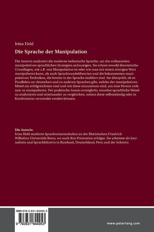 Produktbild: Die Sprache der Manipulation