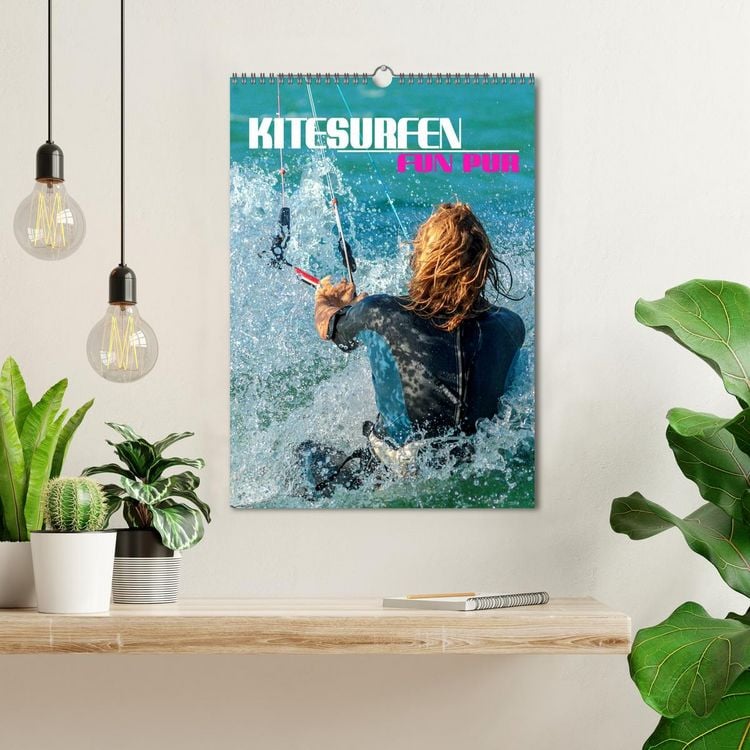 Produktbild: Kitesurfen - Fun pur (Wandkalender 2026 DIN A3 hoch), CALVENDO Monatskalender