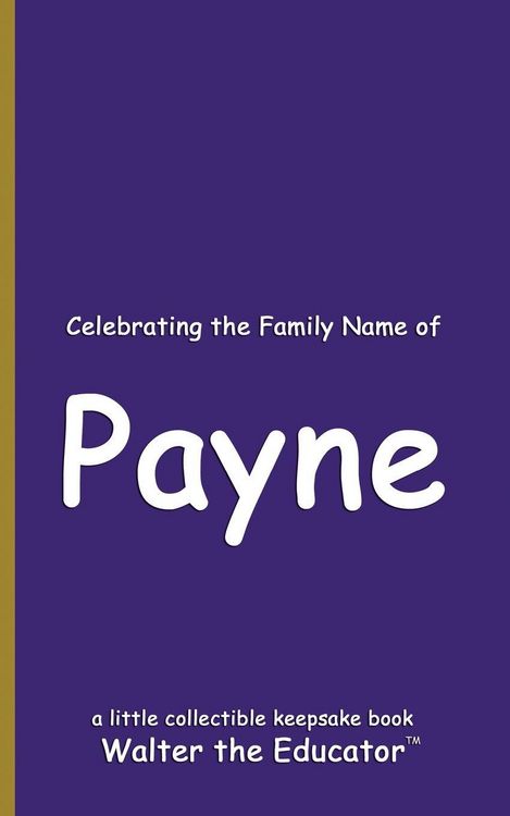 Produktbild: Celebrating the Family Name of Payne