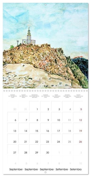 Produktbild: Greek island of Santorini (Wall Calendar 2027 12 &times; 12 Inch) CALVENDO 12 Month Wall Calendar